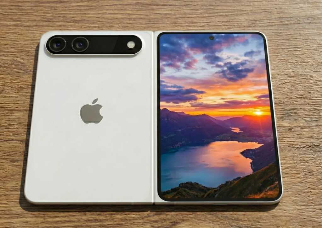 Ảnh dựng iPhone gập: Hình dung chân thực nhất về siêu phẩm iPhone Fold