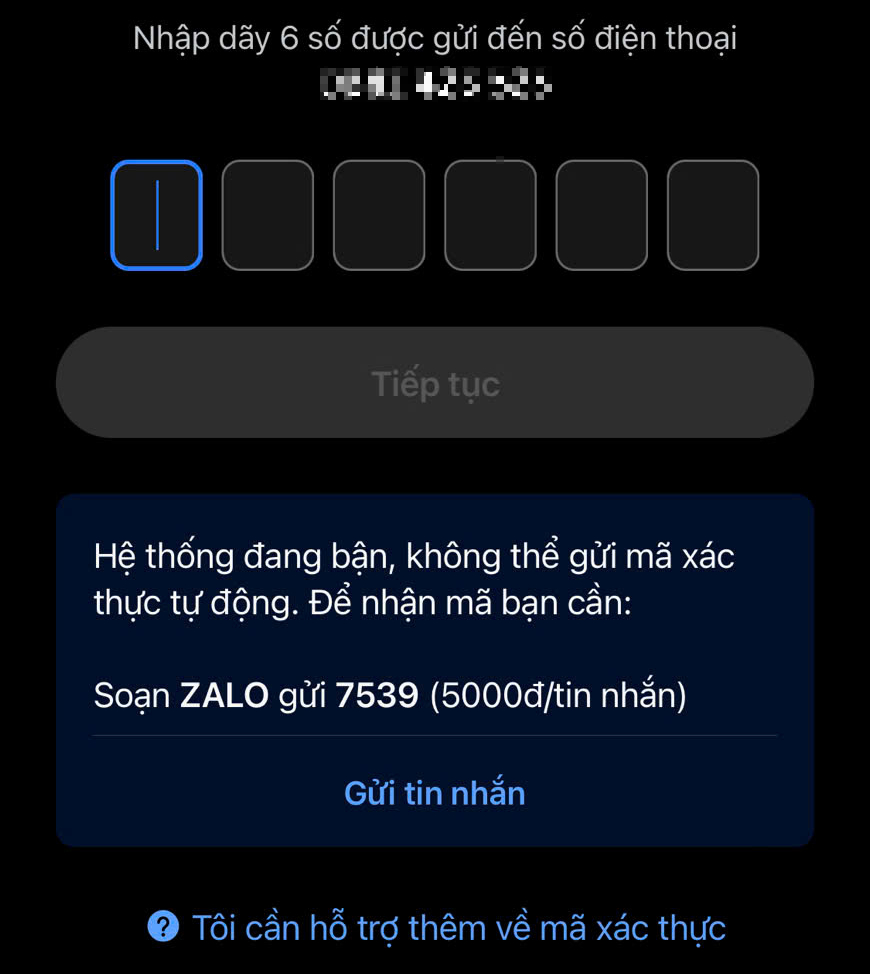 Người dùng ngỡ ngàng khi tạo tài khoản Zalo, lấy lại mật khẩu bị mất phí
