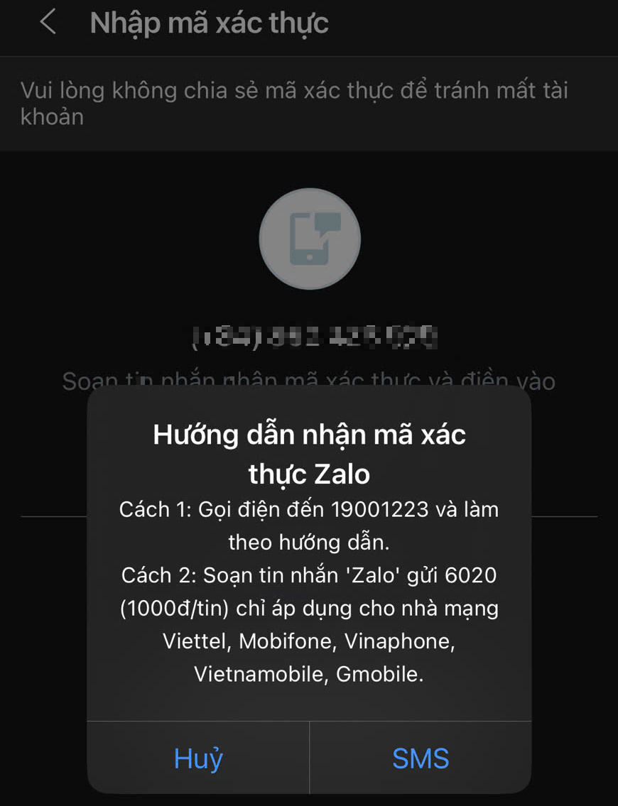 Người dùng ngỡ ngàng khi tạo tài khoản Zalo, lấy lại mật khẩu bị mất phí- Ảnh 2. Người dùng ngỡ ngàng khi tạo tài khoản Zalo, lấy lại mật khẩu bị mất phí- Ảnh 2.