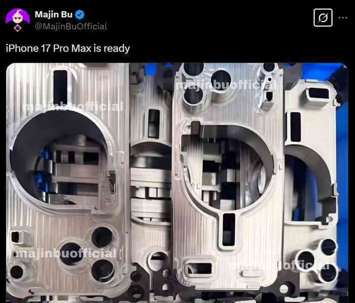 Hình ảnh hé lộ thiết kế mới của iPhone 17 Pro Max