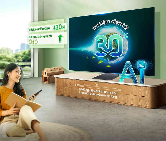 Samsung ứng dụng AI, biến ‘mỗi giờ xem TV đều là giờ Trái đất’