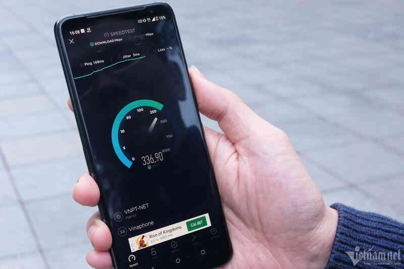 Việt Nam tăng 15 bậc về tốc độ Internet di động