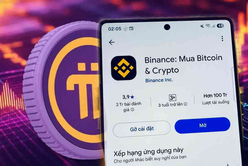 Ứng dụng Binance bị 