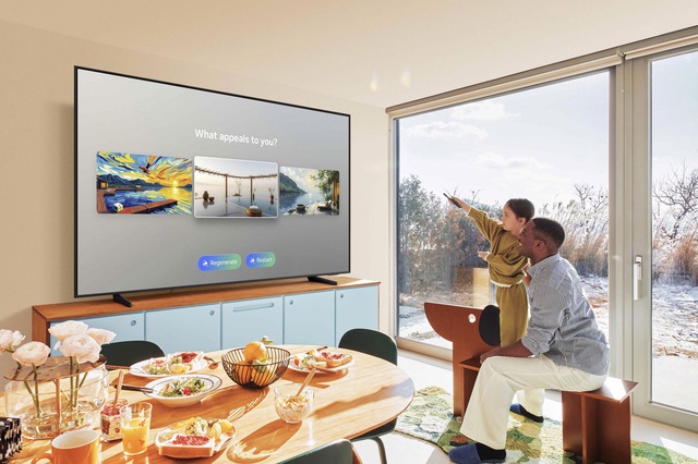 Samsung ra mắt loạt TV 2025: Tràn ngập AI, điều khiển cử chỉ tay với Galaxy Watch, hình nền tạo sinh, thiết kế vẫn đẹp- Ảnh 5. Samsung ra mắt loạt TV 2025: Tràn ngập AI, điều khiển cử chỉ tay với Galaxy Watch, hình nền tạo sinh, thiết kế vẫn đẹp- Ảnh 5.