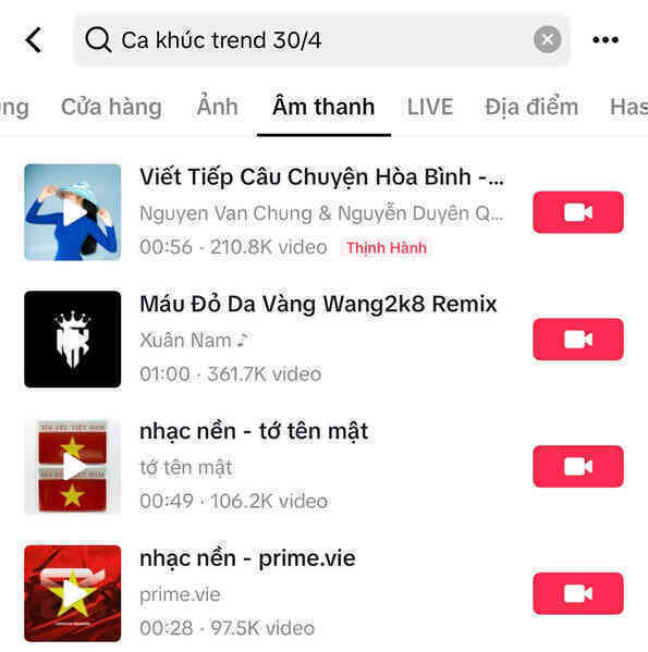 Những ca khúc hit đang thống trị trên TikTok, YouTube trong ngày đại lễ dân tộc