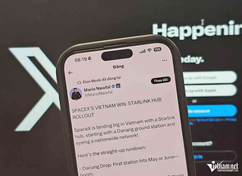 Elon Musk đăng lại bài viết về Starlink tại Việt Nam