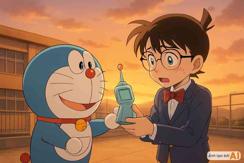 Cảnh tượng fan truyện tranh không bao giờ dám tưởng tượng: Khi Conan gặp Doraemon, họ sẽ là bộ đôi thay đổi mọi cuộc đời!- Ảnh 3. Cảnh tượng fan truyện tranh không bao giờ dám tưởng tượng: Khi Conan gặp Doraemon, họ sẽ là bộ đôi thay đổi mọi cuộc đời!- Ảnh 3.