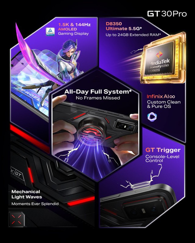 Ra mắt smartphone chơi game đáng mua: Chip Dimensity 8350, camera 108MP, màn hình 144Hz- Ảnh 3. Ra mắt smartphone chơi game đáng mua: Chip Dimensity 8350, camera 108MP, màn hình 144Hz- Ảnh 3.