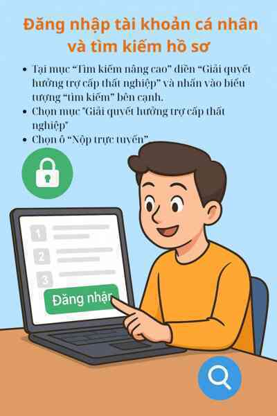 Infographic: Chi tiết các bước nộp hồ sơ trợ cấp thất nghiệp online, ai cũng nên biết tránh mất thời gian- Ảnh 3.