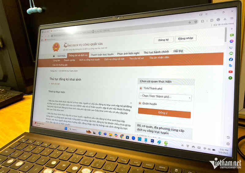 Cách đăng ký giấy khai sinh online nhanh nhất năm 2025