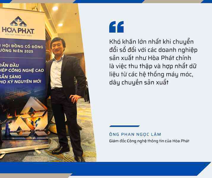 ‘Vua thép’ Hòa Phát chuyển đổi số: Từ những ‘Ốc đảo dữ liệu’ đến ‘Bản đồ số’ theo thời gian thực- Ảnh 3. ‘Vua thép’ Hòa Phát chuyển đổi số: Từ những ‘Ốc đảo dữ liệu’ đến ‘Bản đồ số’ theo thời gian thực- Ảnh 3.