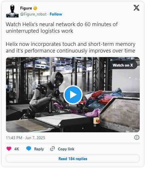 Robot hình người đang "tiến hóa" nhanh chưa từng thấy: tốc độ làm việc tăng 20% chỉ sau 4 tháng, dù tác vụ phức tạp hơn- Ảnh 2. Robot hình người đang "tiến hóa" nhanh chưa từng thấy: tốc độ làm việc tăng 20% chỉ sau 4 tháng, dù tác vụ phức tạp hơn- Ảnh 2.