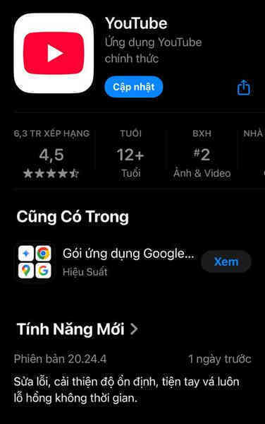 Người dùng iPhone cần cập nhật YouTube ngay và luôn, đây là lý do