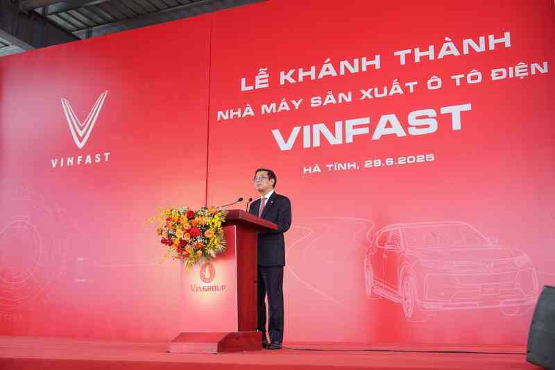 Vinfast khánh thành nhà máy sản xuất ô tô điện tại Hà Tĩnh
