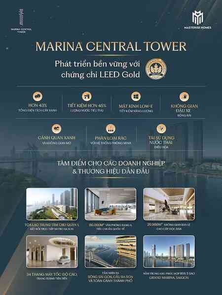 Marina Central Tower đạt chuẩn LEED - tiêu chí được Google, Microsoft ưu tiên khi lựa chọn trụ sở- Ảnh 3.