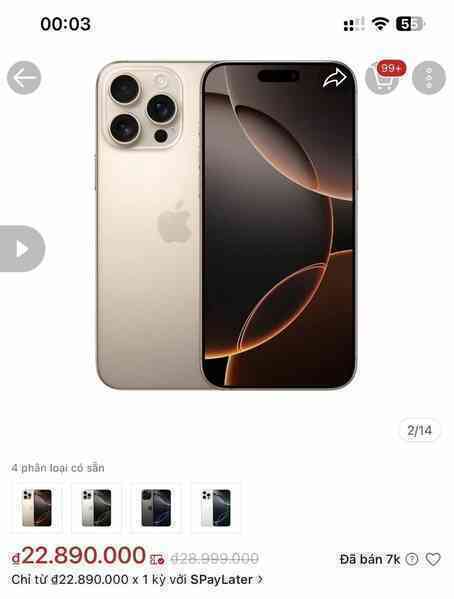 Một mẫu iPhone đang giảm kỷ lục tại Việt Nam