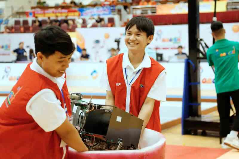 Robocon Việt Nam 2025: Các đội mạnh trở lại đầy ấn tượng tại vòng sơ tuyển- Ảnh 5. Robocon Việt Nam 2025: Các đội mạnh trở lại đầy ấn tượng tại vòng sơ tuyển- Ảnh 5.