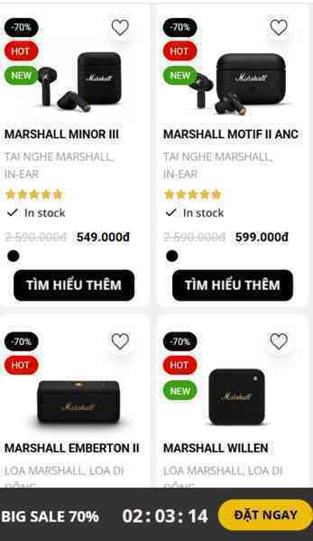Bị công an khởi tố, loa giả thương hiệu Marshall vẫn bán tràn lan trên mạng