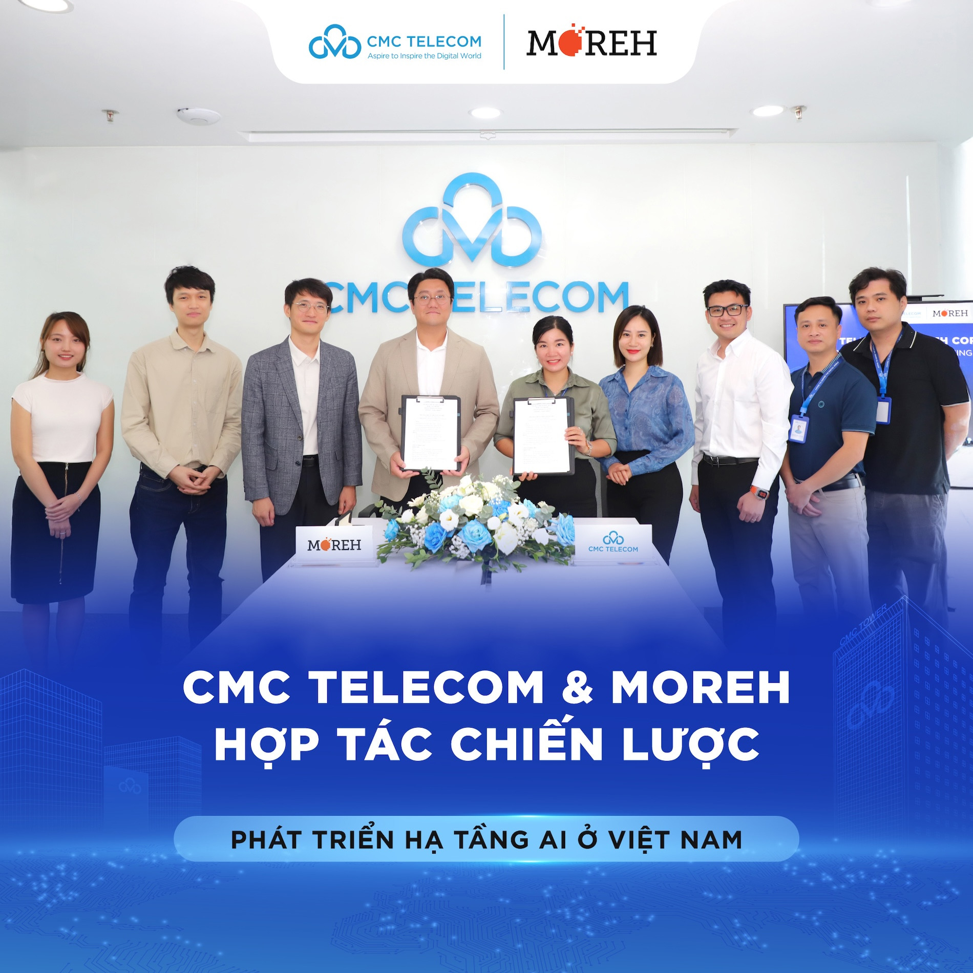 CMC Telecom và Moreh bắt tay phát triển hạ tầng AI ở Việt Nam
