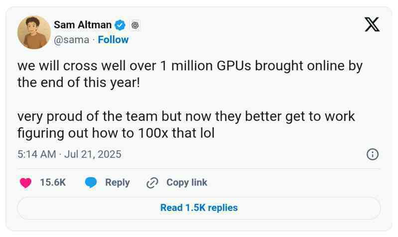Tham vọng điên rồ của Sam Altman: cần 100 triệu GPU AI trị giá 3.000 tỷ USD cho giấc mơ của OpenAI- Ảnh 2. Tham vọng điên rồ của Sam Altman: cần 100 triệu GPU AI trị giá 3.000 tỷ USD cho giấc mơ của OpenAI- Ảnh 2.