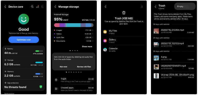 Cách lấy lại 22GB bộ nhớ trên điện thoại Samsung
