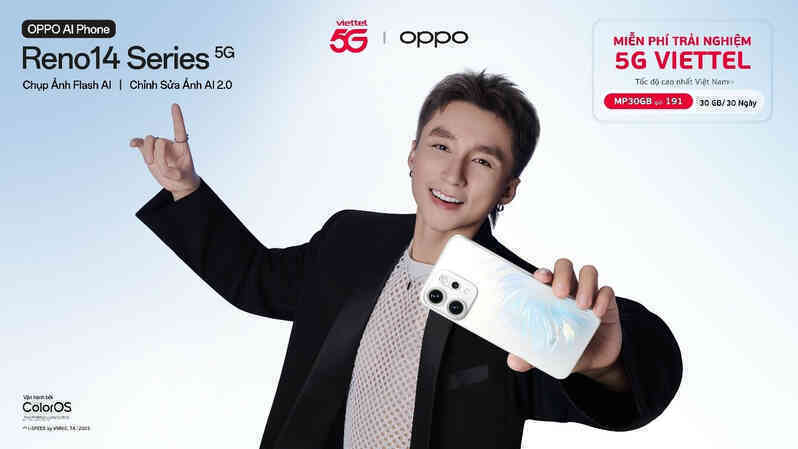 Viettel phối hợp OPPO ra mắt Reno14 Series, tung ưu đãi hấp dẫn