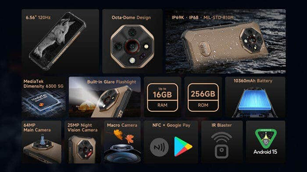Smartphone "nồi đồng cối đá" với pin khủng và camera nhìn đêm giá rẻ- Ảnh 3.