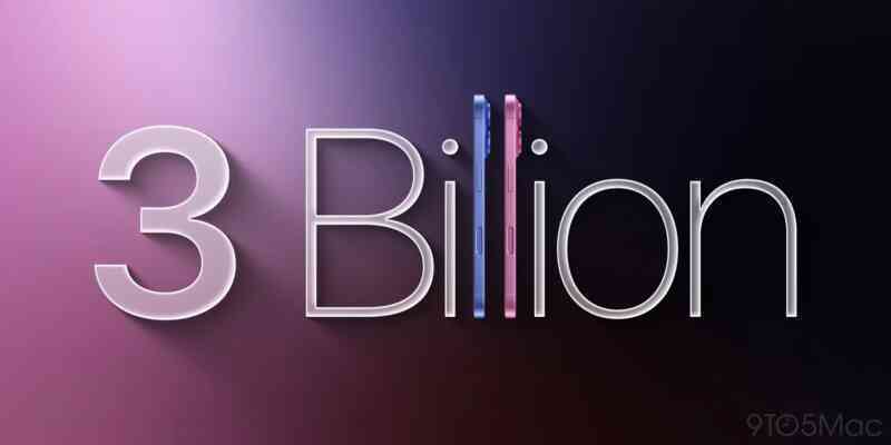 Apple bán được 3 tỷ iPhone