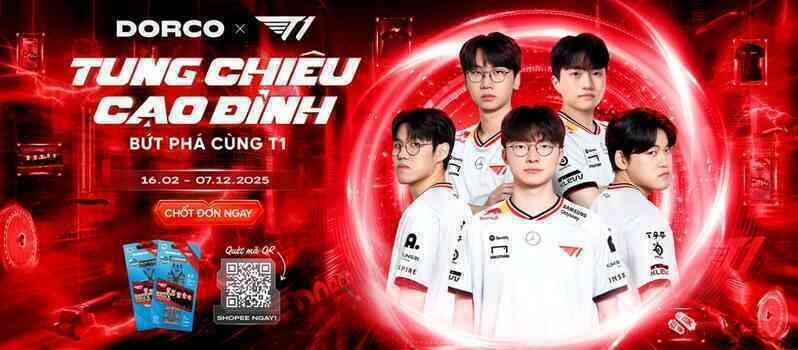 DORCO x T1: Dao cạo râu “chân ái” cho game thủ