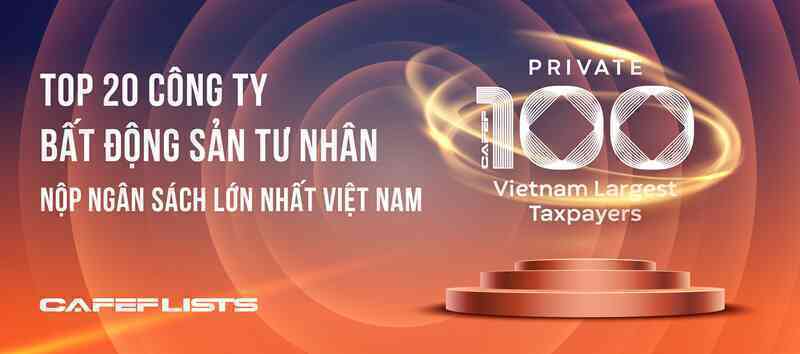 Công bố Top 20 công ty bất động sản tư nhân nộp ngân sách lớn nhất Việt Nam