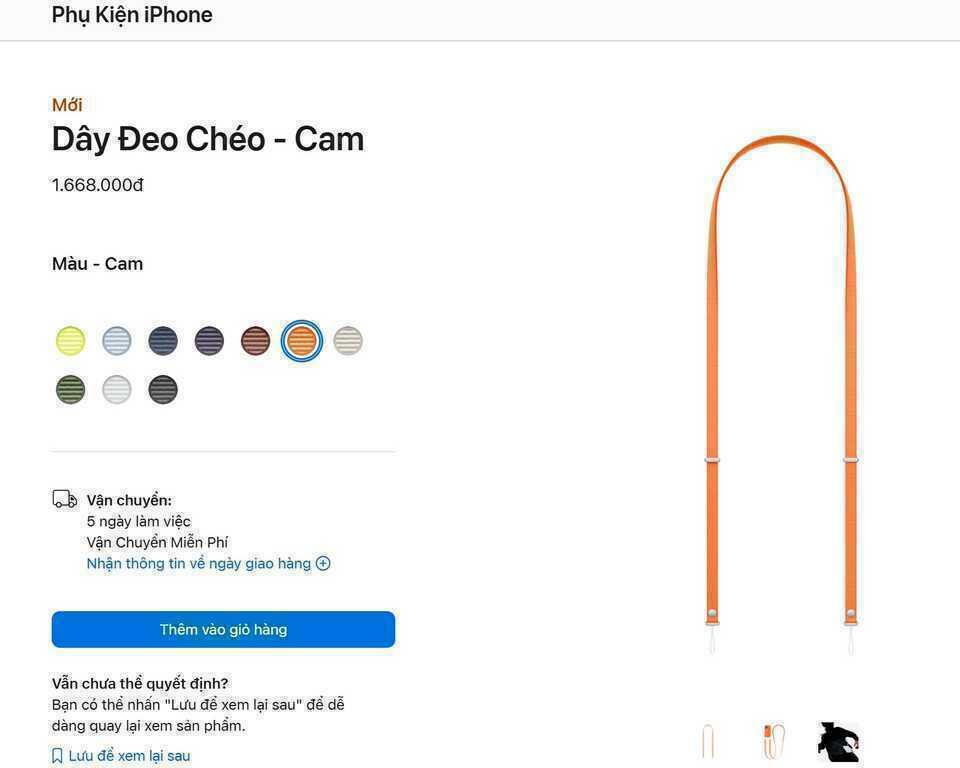 Dây đeo iPhone gần 1,7 triệu đồng: Người dùng nói "chưa thể tưởng tượng"