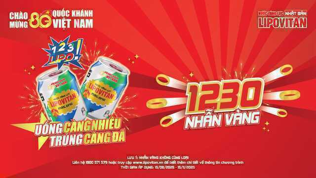 LIPOVITAN tiếp năng lượng bền bỉ, cùng bạn chạm vàng- Ảnh 3. LIPOVITAN tiếp năng lượng bền bỉ, cùng bạn chạm vàng- Ảnh 3.