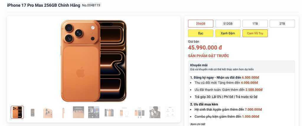Hàng trăm nghìn đơn cọc trong 1 giờ: Người Việt tranh nhau iPhone 17 Pro Max màu cam- Ảnh 7.