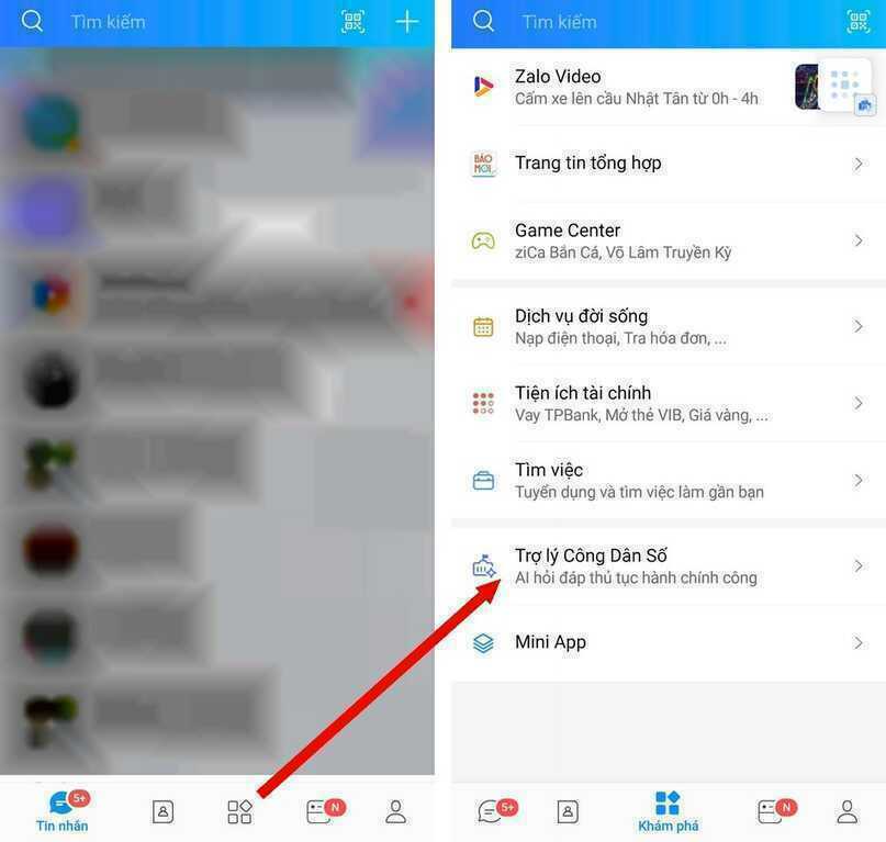 Hướng dẫn cách dùng trợ lý ảo AI trên Zalo để tra cứu thủ tục hành chính