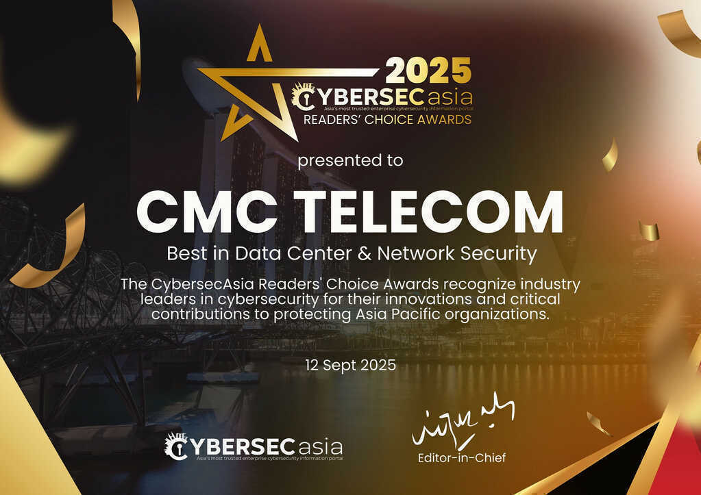 CMC Telecom lập cú đúp tại CybersecAsia Readers’ Choice Awards 2025