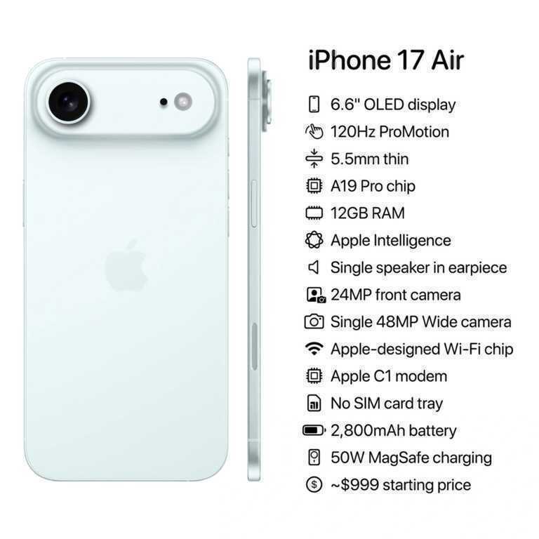 Lộ ảnh iPhone 17 Air đọ độ mỏng với Galaxy S25 Edge - 3