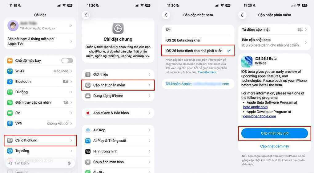 Cách cập nhật iOS 26.1 Beta để sử dụng Apple Intelligence tiếng Việt - 2