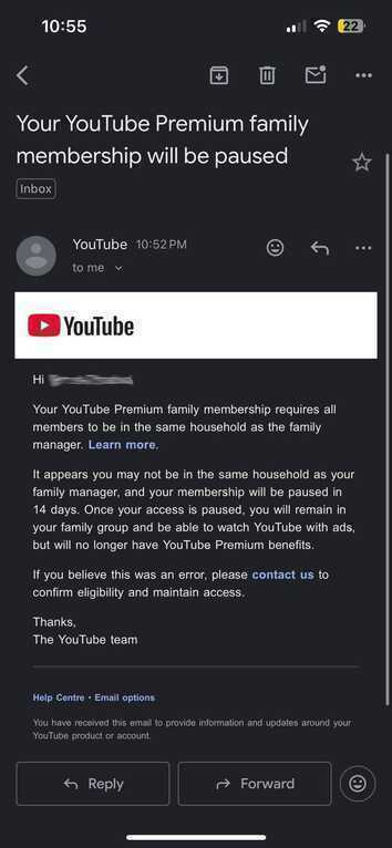 Người dùng chung gói YouTube chú ý: nền tảng đang “soi” những tài khoản không sống chung một nhà- Ảnh 2. Người dùng chung gói YouTube chú ý: nền tảng đang “soi” những tài khoản không sống chung một nhà- Ảnh 2.