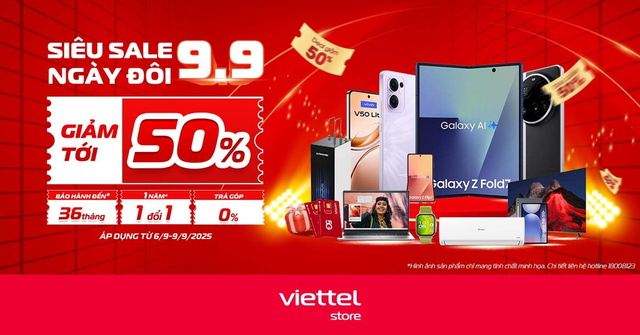 iPhone 16, Redmi Note 14 "quốc dân" và loạt đồ chơi công nghệ giảm giá ngày đôi 9/9- Ảnh 2. iPhone 16, Redmi Note 14 "quốc dân" và loạt đồ chơi công nghệ giảm giá ngày đôi 9/9- Ảnh 2.