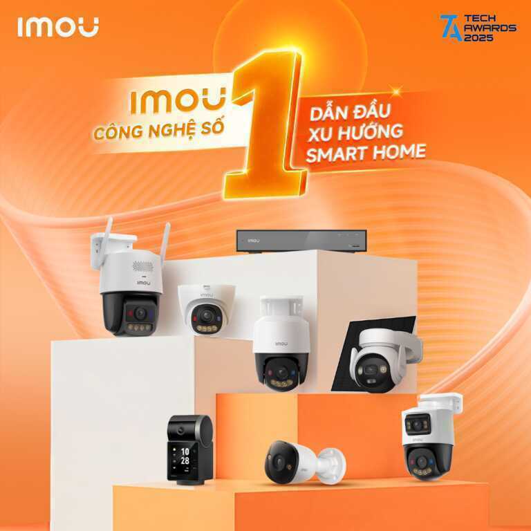 IMOU được vinh danh là Thương hiệu Smart Home được yêu thích nhất