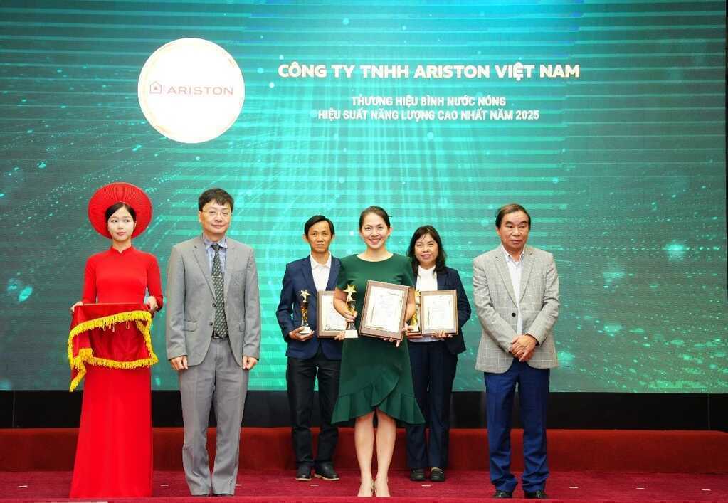 Ariston được vinh danh 2 hạng mục tại Giải thưởng Hiệu quả Năng lượng 2025