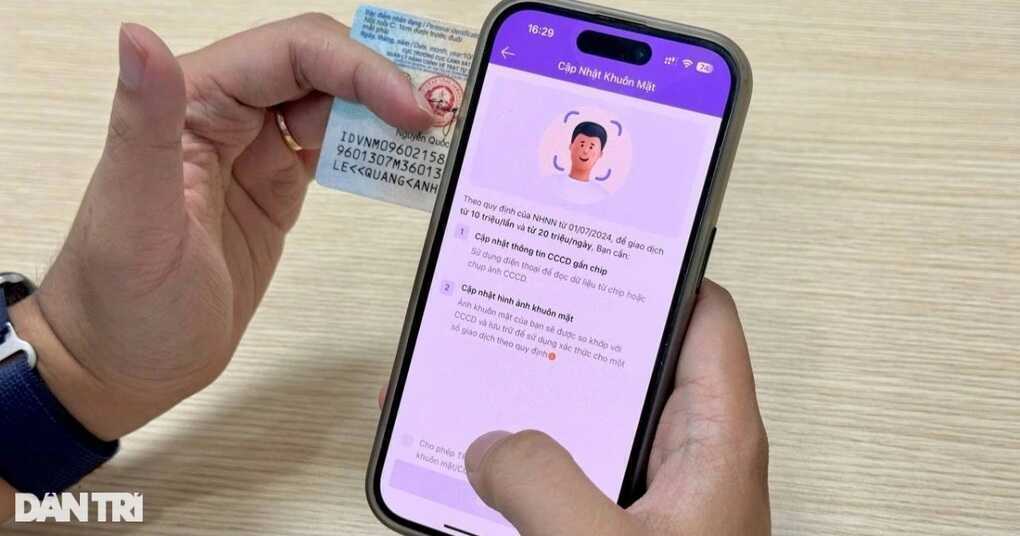 Người dùng sẽ phải xác thực lại sinh trắc học khi đổi điện thoại di động