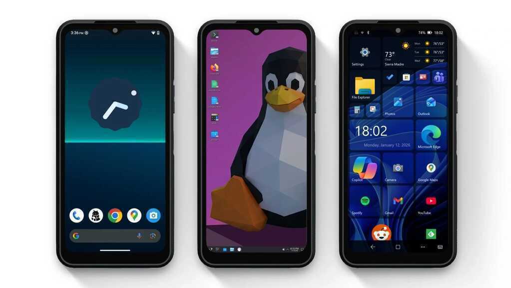 Chiếc điện thoại chạy đồng thời cả Android, Linux và Windows 11