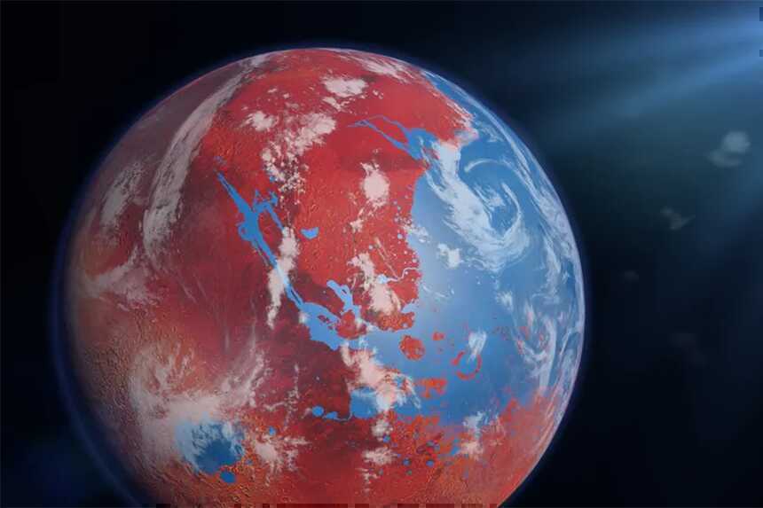 Đại dương khổng lồ từng bao phủ nửa sao Hoả?
