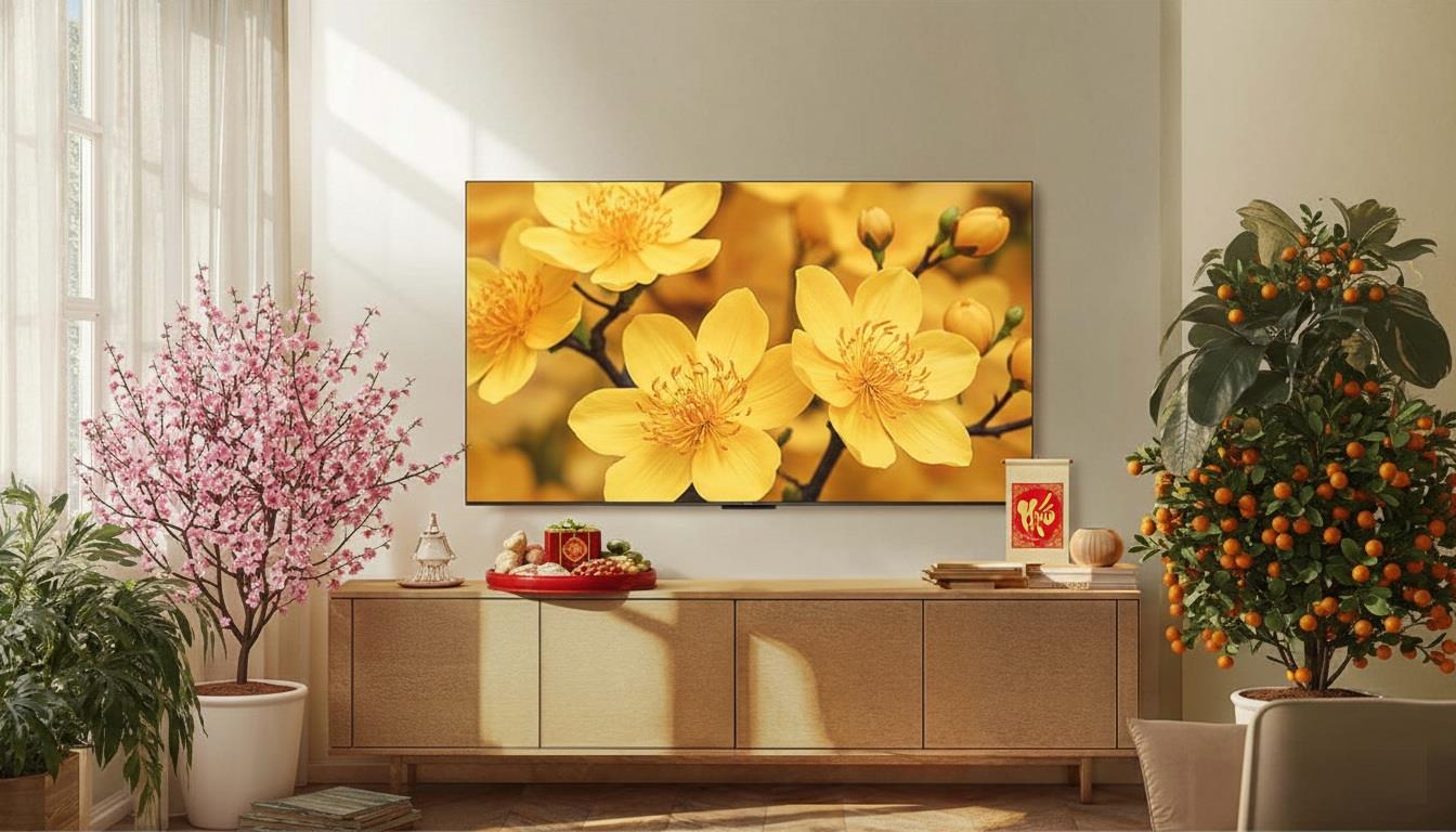 Xu hướng TV 2026: Khi màn hình lớn và công nghệ QD-Mini LED "phổ cập" phòng khách Việt