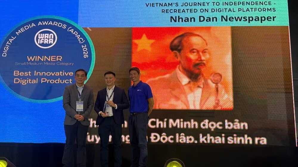 Báo Nhân Dân đoạt cú đúp tại giải Báo chí Kỹ thuật số châu Á 2026