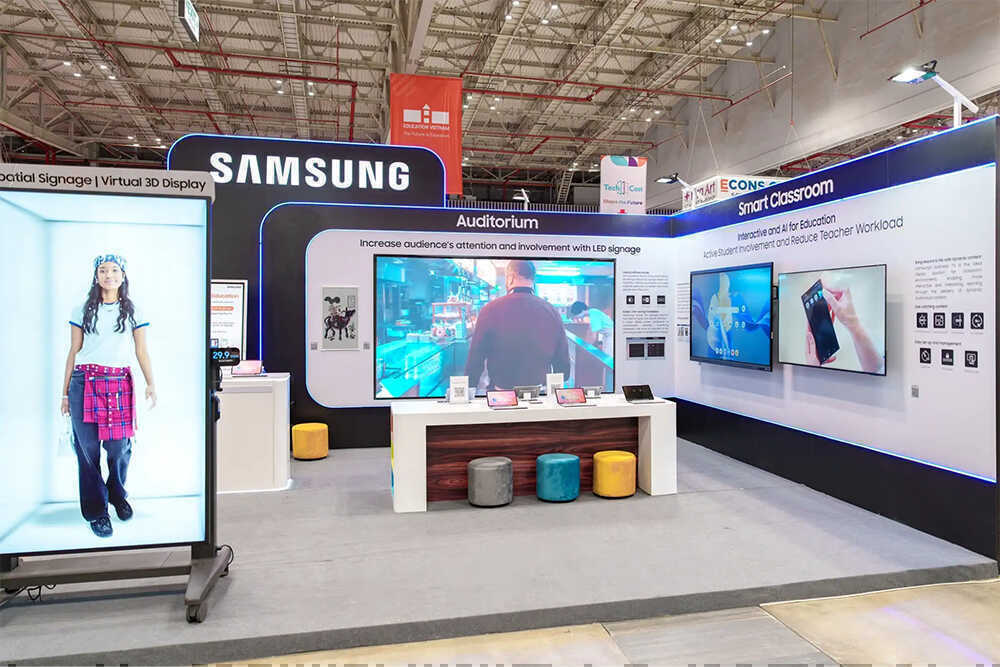 Samsung mang lớp học tương lai đến Education Vietnam 2026 với AI và màn hình 3D không kính