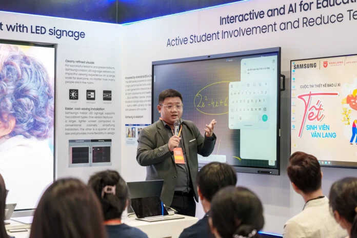 Samsung mang lớp học tương lai đến Education Vietnam 2026 với AI và màn hình 3D không kính