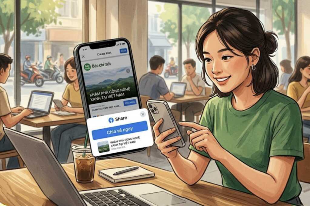 Chia sẻ link bài báo lên Facebook có vi phạm Nghị định 174?