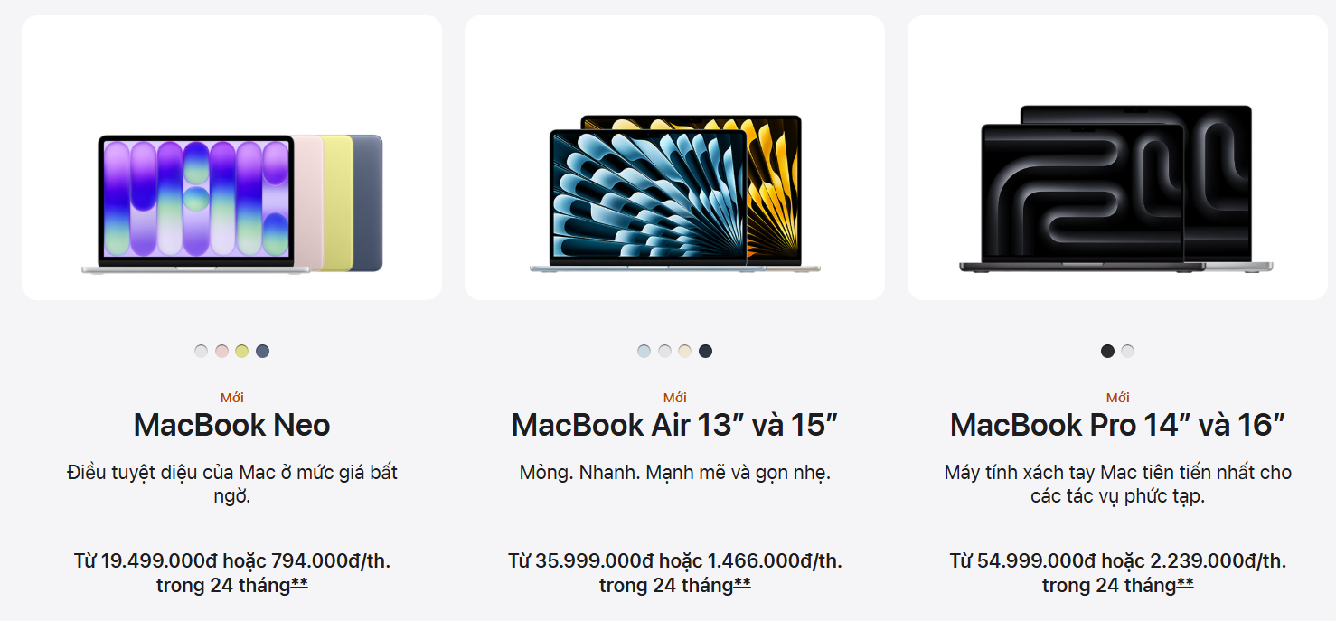 iPad, MacBook tăng giá hàng triệu đồng ở Việt Nam